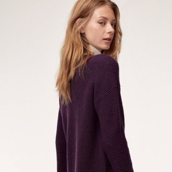 Aritzia Wilfred Free Isabelli Wool Crew Neck Sweater - Picture 2 of 5